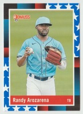 2022 Donruss Independence Day #275 Randy Arozarena Baseball Card Tampa Bay Rays