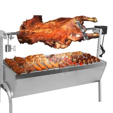 132LBS Hog Roast Machine BBQ Spit Roaster Rotisserie Grill Roasting Motor