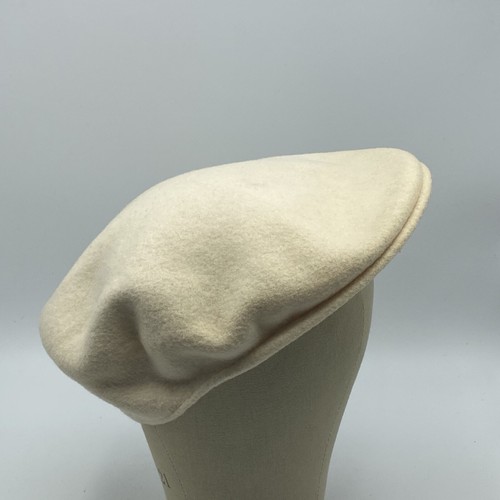 Kangol Design 1970s Drivers Hat Ivory 