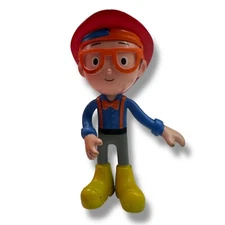 Blippi Bendables 5" Firefighter Blippi Toy Figure Zag Toys 2020 Poseable Doll 