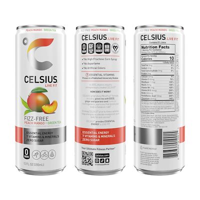 CELSIUS Fizz Free Variety Pack, Functional Essential Energy Drink