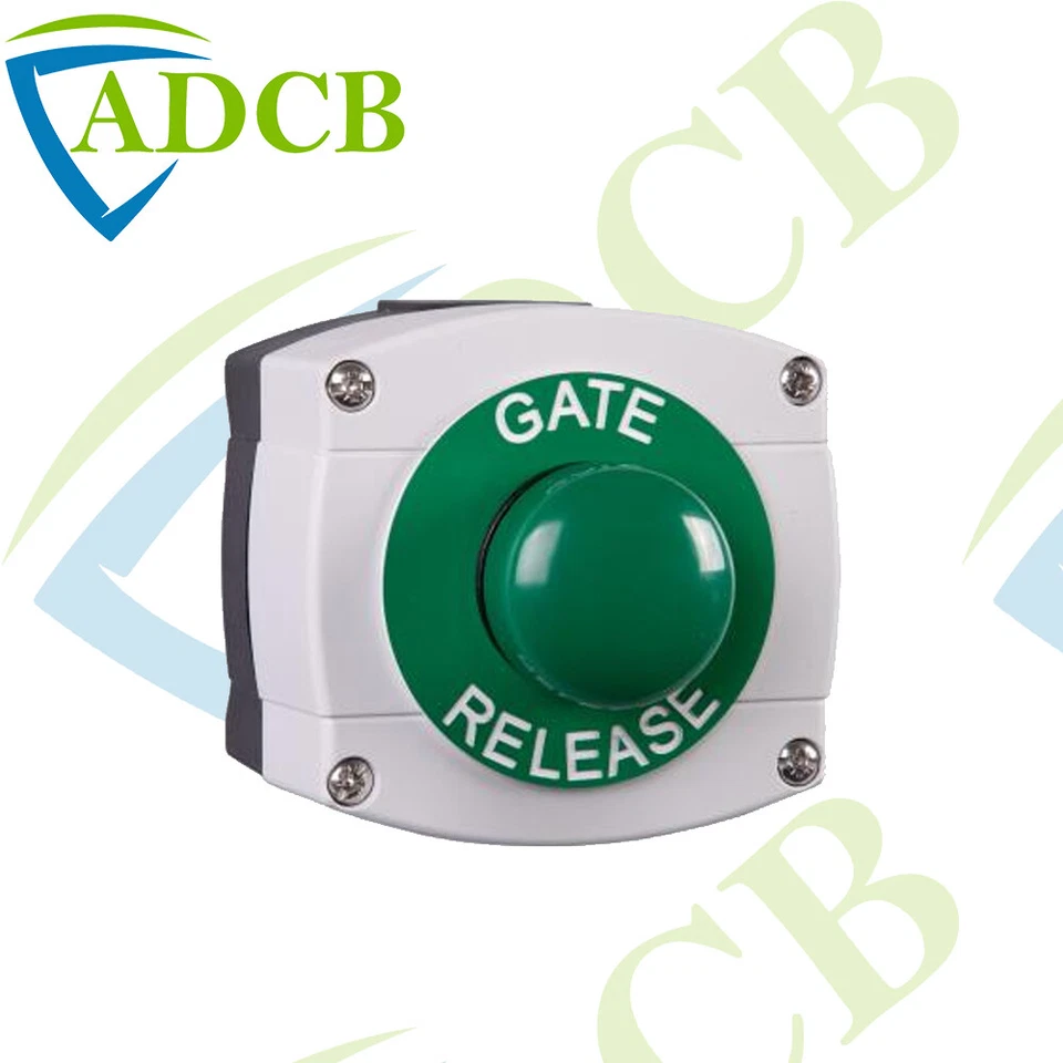 ADCB Outdoor IP66 Gate Release Door Release Weatherproof Big Button 30V Surface Mount