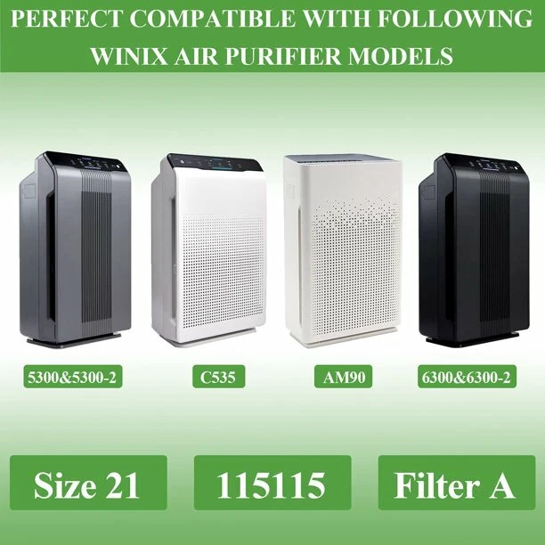 Winix 5500 5300 115115 Air Purifier Carbon Pre-Filter with HEPA Filter Winix 5500 5300 115115 Air Purifier Carbon Pre-Filter with HEPA Filter