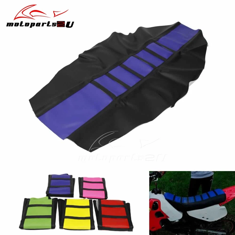 Cubierta de asiento suave con pinza de goma para moto de cross Honda Yamaha Suzuki Kawasaki KLX YZ Foto 4 de 4