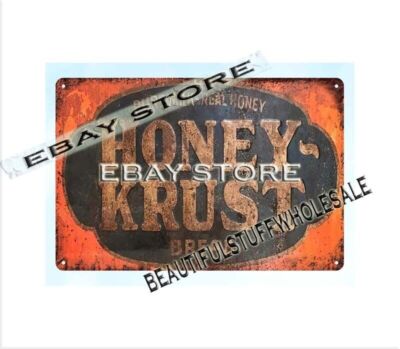 Honey Krust bread bakery shop country living metal tin sign office shop outdoor