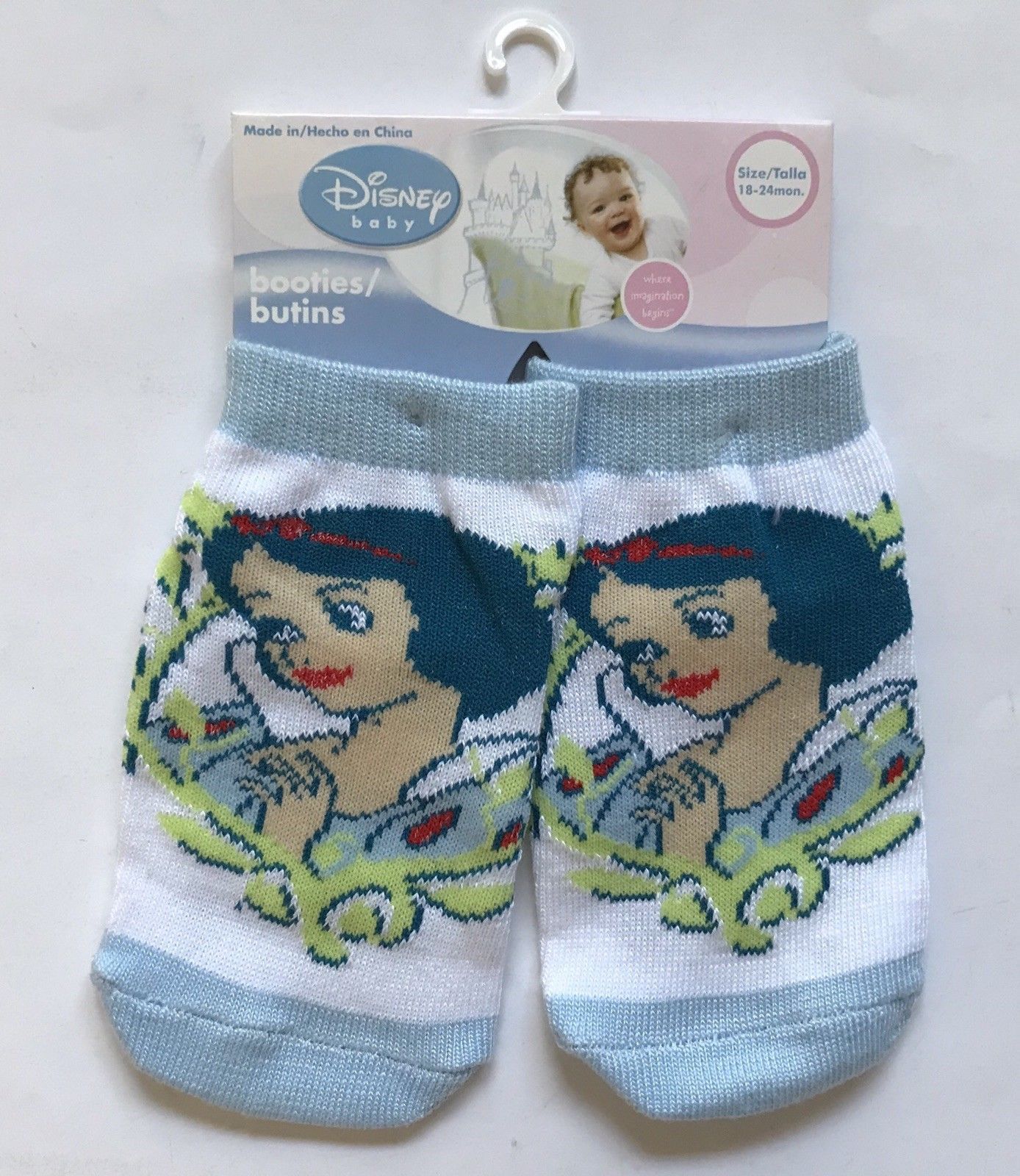Disney Princesses Infant Toddler Booties Socks 1824 Month 6 Designs