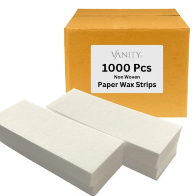 VANITY UK Paper Waxing Strips (1000) Non Woven Professional Salon Wax Leg Body NEXT DAY