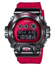CASIO G-SHOCK Metal Covered Edition Red Black Watch GShock GM-6900B-4