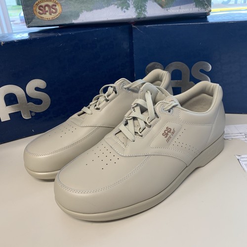 New In Box Men's SAS Time Out Walking Shoes Bone Leather 12.5 M - 第 1/6 張圖片