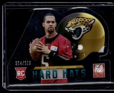 2013 Panini Elite Rookie Hard Hats Matt Scott 204/299 Jacksonville ...