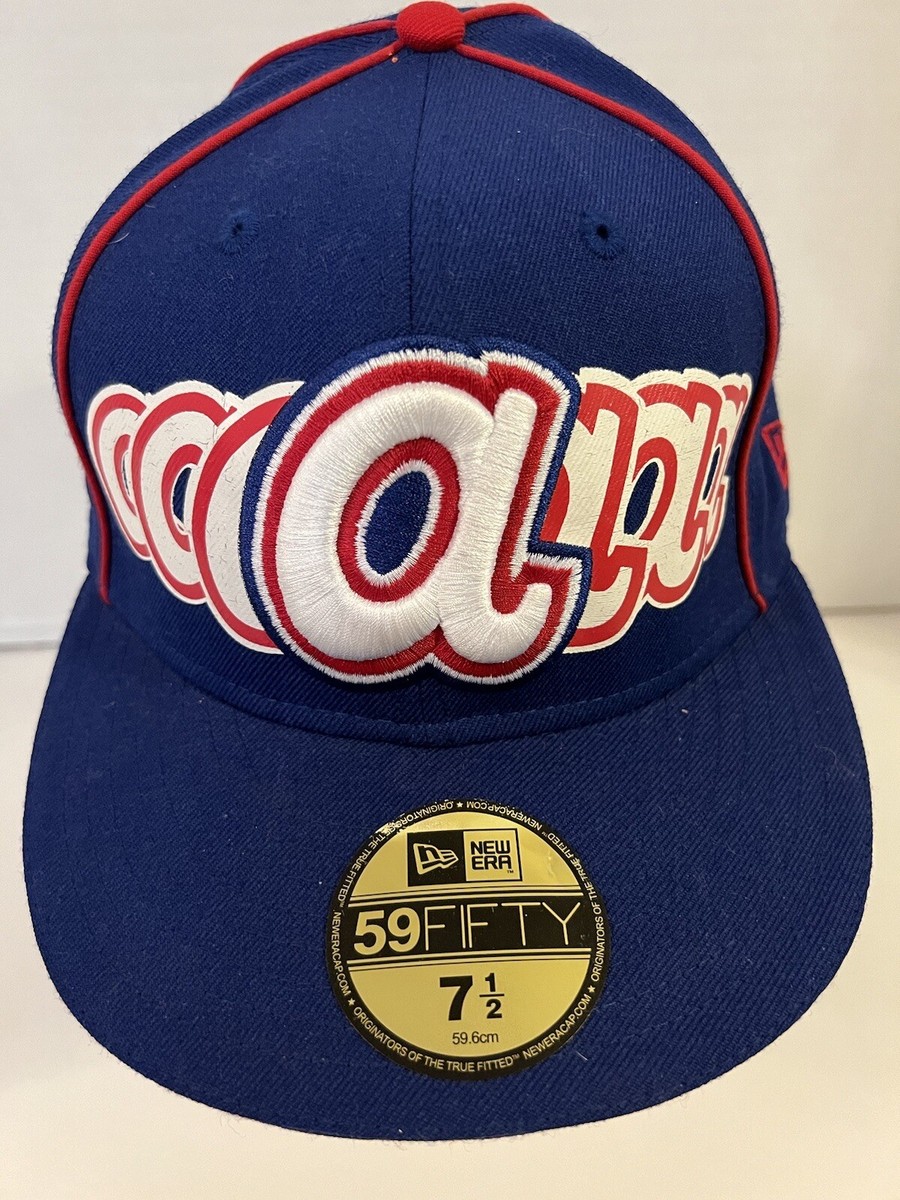 帽子 New Era Atlanta Braves 59FIFTY Cap Atlanta Braves Hat New Era 59Fifty “Seven A's” Logo 7 1/2 Blue Red