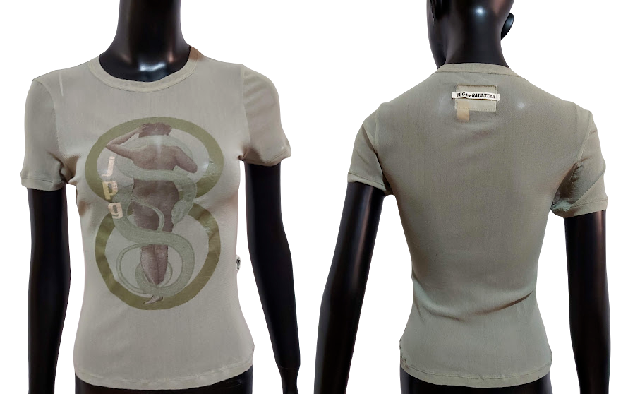 【専用☆キャプテン・アメリカ☆ さま】Jean Paul Gaultier ❤️JEAN PAUL GAULTIER 0008 collection,Camo SNAKE Print T