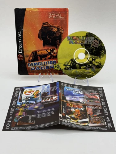 Demolition Racer No Exit Sega Dreamcast Demo RARE Complete With Insert - Tested