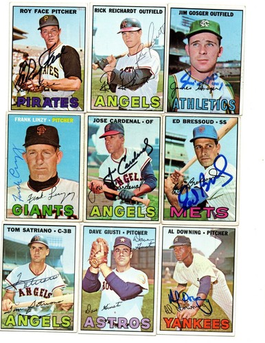 Frank Linzy Signed 1967 Topps #279 Giants - 第 1/1 張圖片