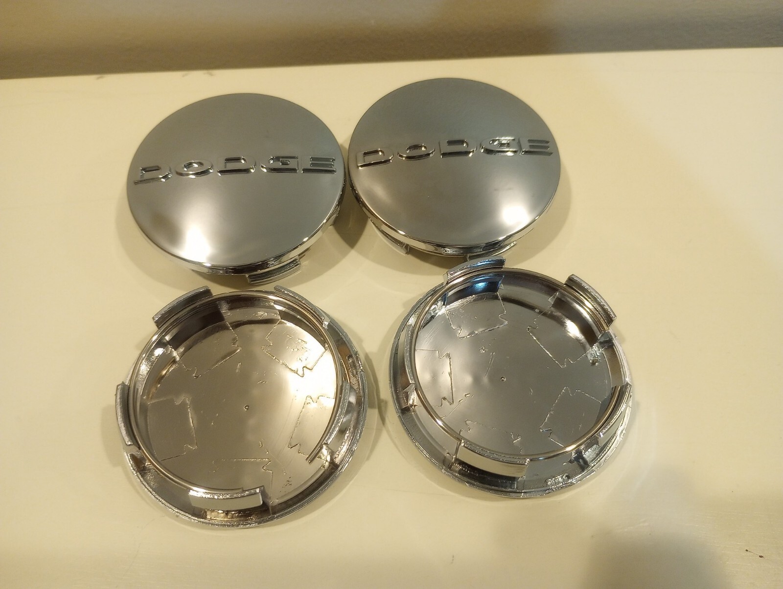 Dodge Silver Wheel Hub Center Caps Covers 63 mm 4pcs AVENGER CARAVAN