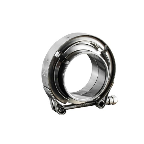 2.25'' 304 Stainless Steel V-Band Clamp w/ Male /Female Flange fit Exhaust Pipes - Bild 8 von 10