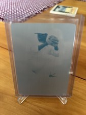 2012 Leaf Metal Draft Marcus Stroman Yellow Printing Plate Auto 1/1 Auto Error