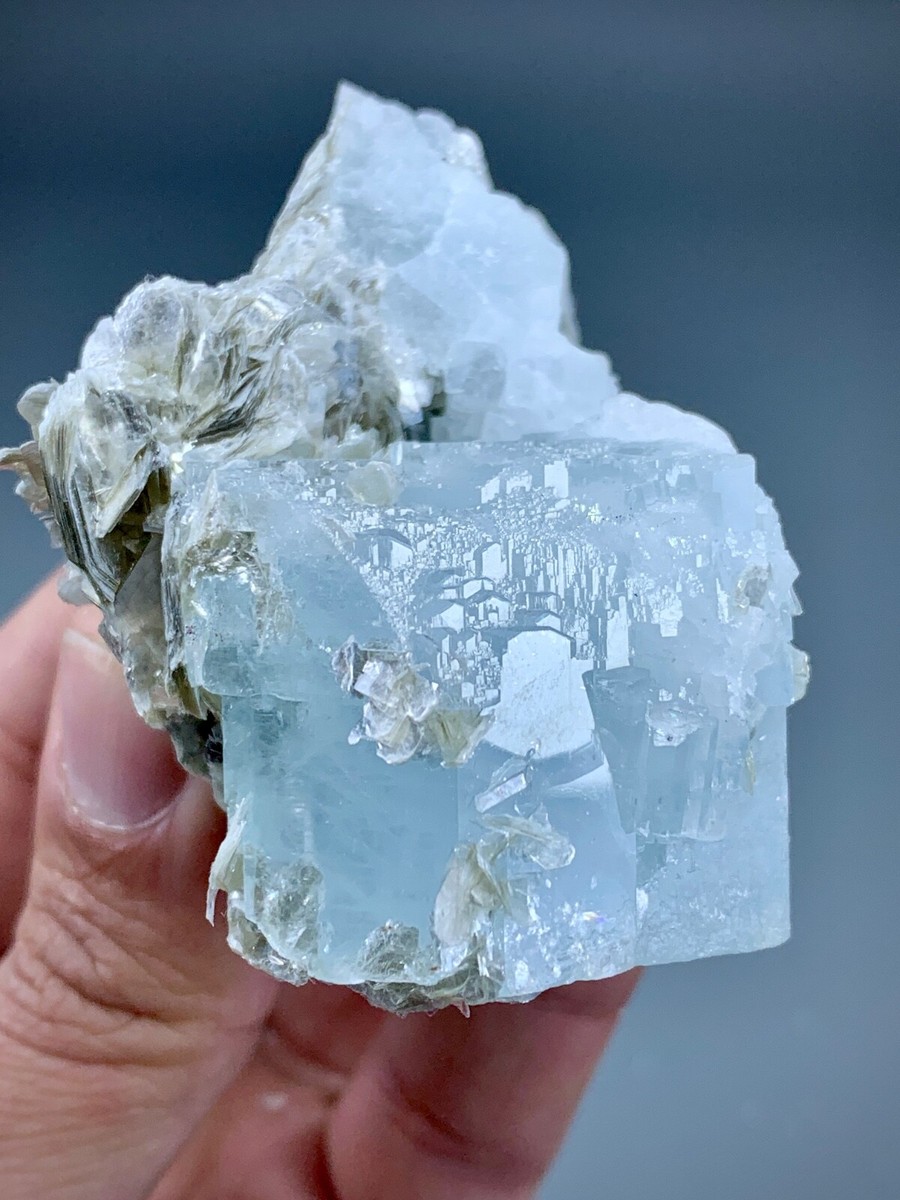 159 GM DT Floater Aquamarine Crystal Cluster Combine With