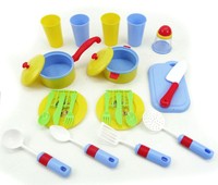 Pretend And Play Childrens Kitchen Dishes Set For Kids Soft Blue And Yellow 2... on sale Pretend And Play Childrens Kitchen Dishes Set For Kids Soft Blue And Yellow 2... on sale