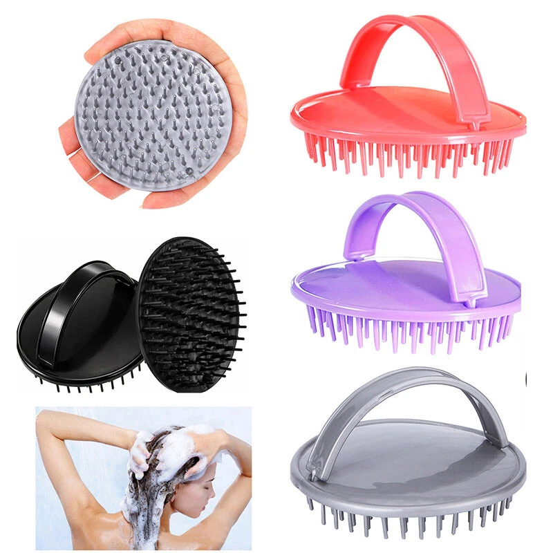 Masajeador de cuero cabelludo cepillo de limpieza de cabello masaje peine de lavado de cabello spa adelgazante   Foto 3 de 4