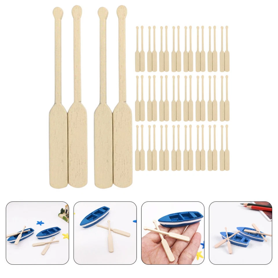 24 pares de mini estatuillas modelo de madera hágalo usted mismo accesorios artesanales para casa de muñecas Indooe Foto 2 de 4