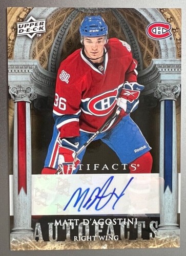 2009-10 Artifacts Autofacts #AFDA Matt D'Agostini - Picture 1 of 2