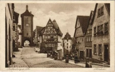 Old postcard AK Rothenburg-Plonlein GERMANY (1074882)