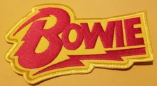 DAVID BOWIE BAND Worldwide Shipping Embroidered Patch 3.5 X 5"