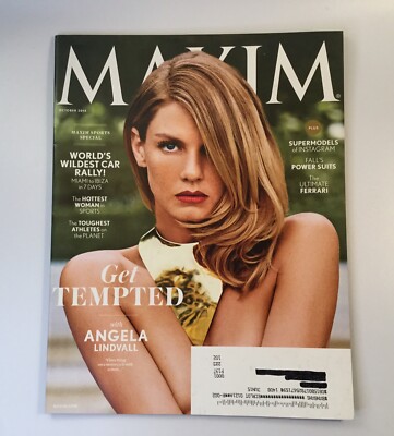 Maxim Magazine October 2014 Angela Lindvall Anastasia Ashley Ray Liotta Vintage
