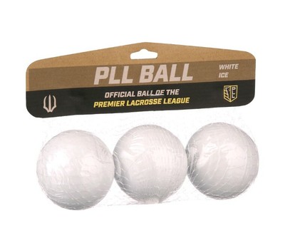 PLL Lacrosse Ball 3pk - White Ice