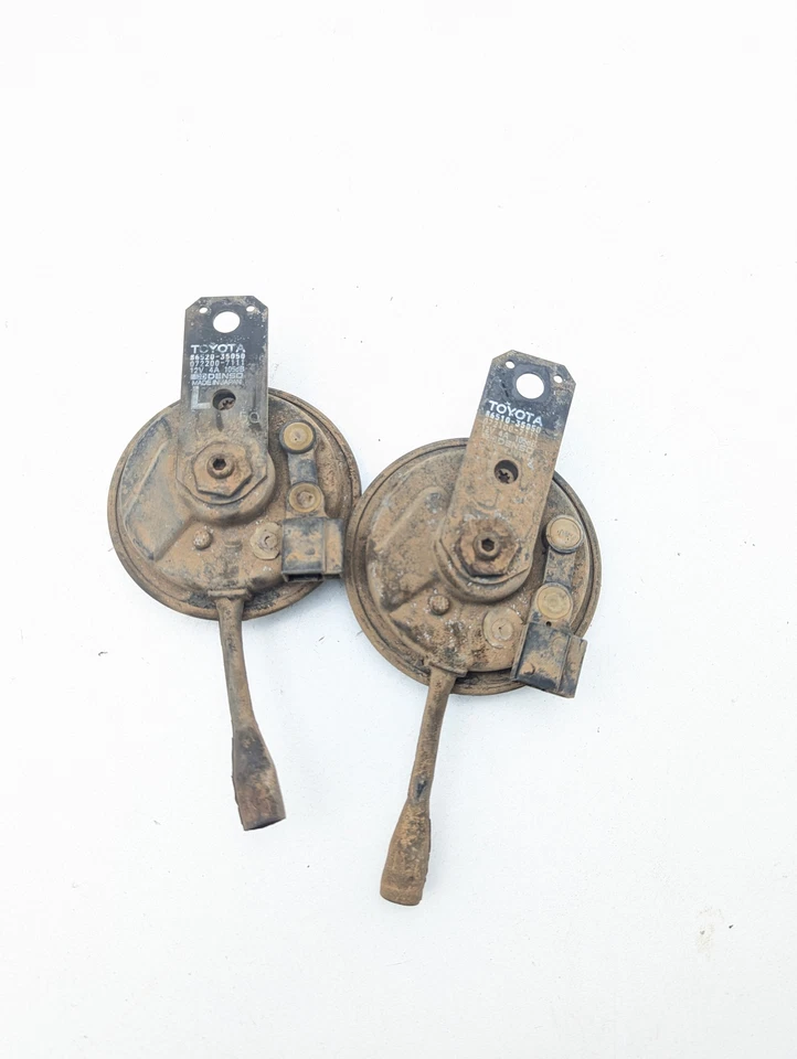 1990-1995 Toyota Pickup 4Runner Horn PAR Conjunto OEM - Imagem 4 de 4