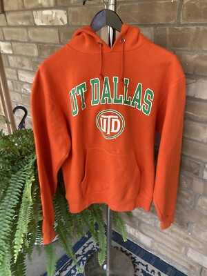 UTexas Dallas Champion Hoodie Small Thick Cotton Polyester Front Pocket