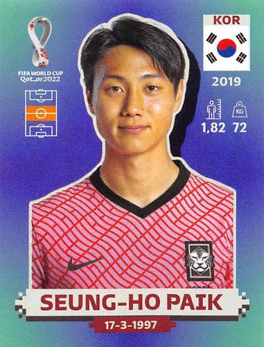 COLECCIÓN DE PEGATINAS PANINI QATAR 2022 COPA MUNDIAL DE LA FIFA - GRUPO F GRUPO G GRUPO H - Imagen 235 de 241