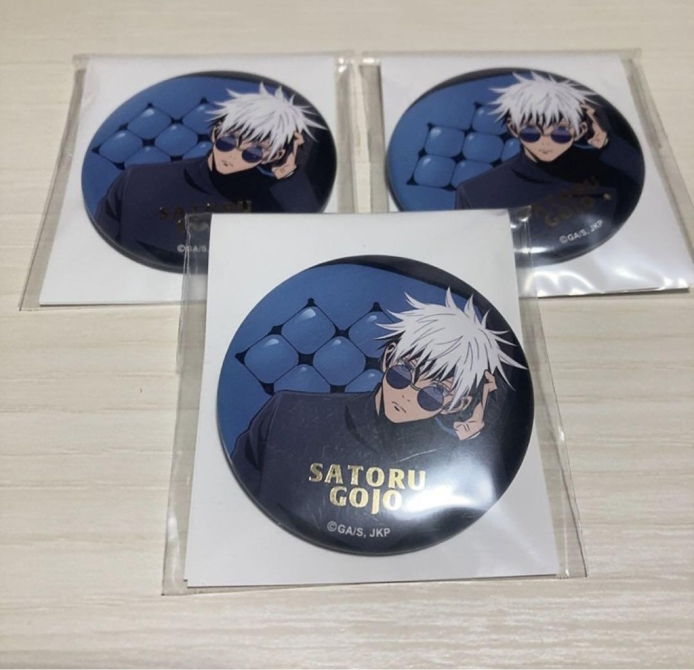 Gojo Satoru Jujutsu Kaisen Loft Plaza Can Badge Chair Blue Foil Stamping