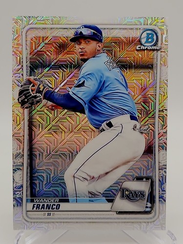 2020 Bowman Chrome Mega Box Wander Franco BCP-163 Tampa Bay Rays Mojo Refractor  - Bild 1 von 2
