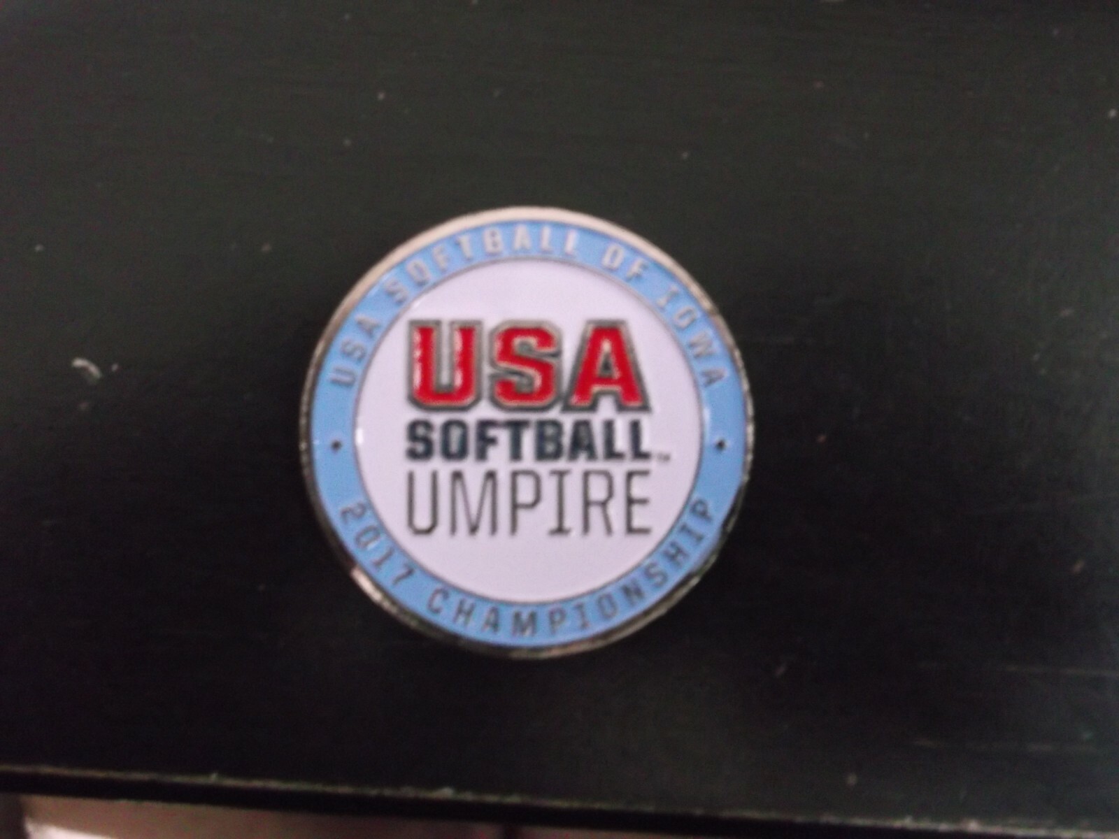 2017 USA SOFTBALL OF IOWA UMPIRE FLIPPING COIN (BLUE) eBay
