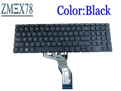 HP 15-dy1032wm 15-dy1731ms 15-dy1751ms US Notebook Keyboard Black