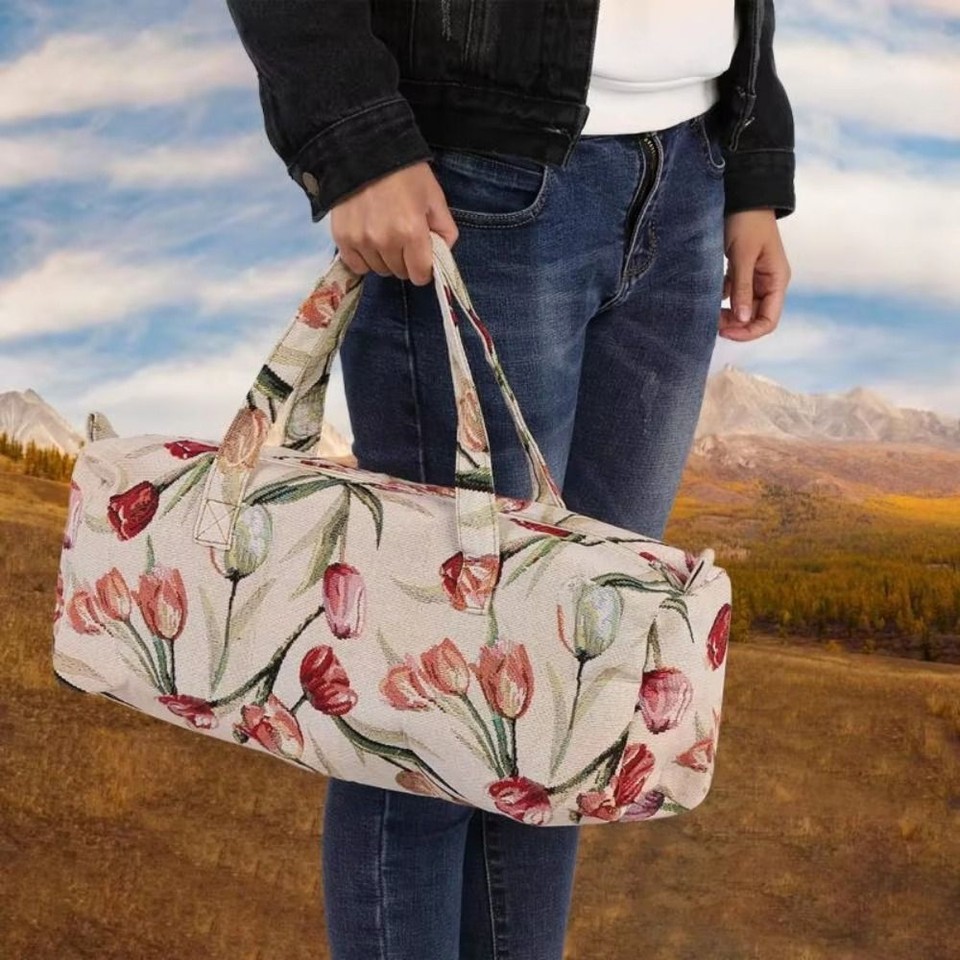 Tulip Flower Women's Hand Luggage Household Knitting Needles Storage