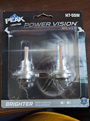 PEAK H7 55W Power Vision Silver Automotive High Performance Headlights