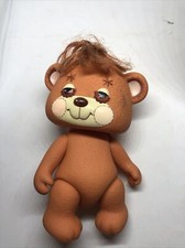 Vintage Teddy Beddy Bear Poseable Vinyl Plastic Toy 1983 5  