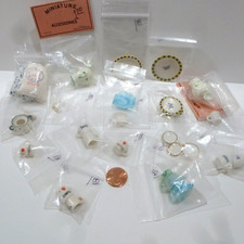 SET OF 18 DOLLHOUSE MINIATURE GRAB BAGS MAINLY DISHES, MUGS  MORE