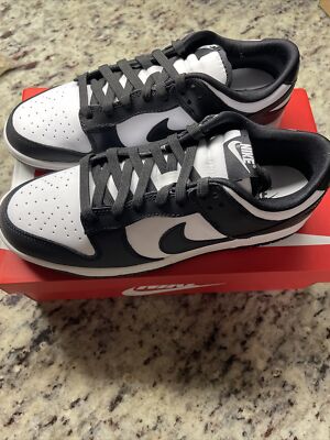 Size 10 - Nike Dunk Low Retro White Black 2021 | eBay