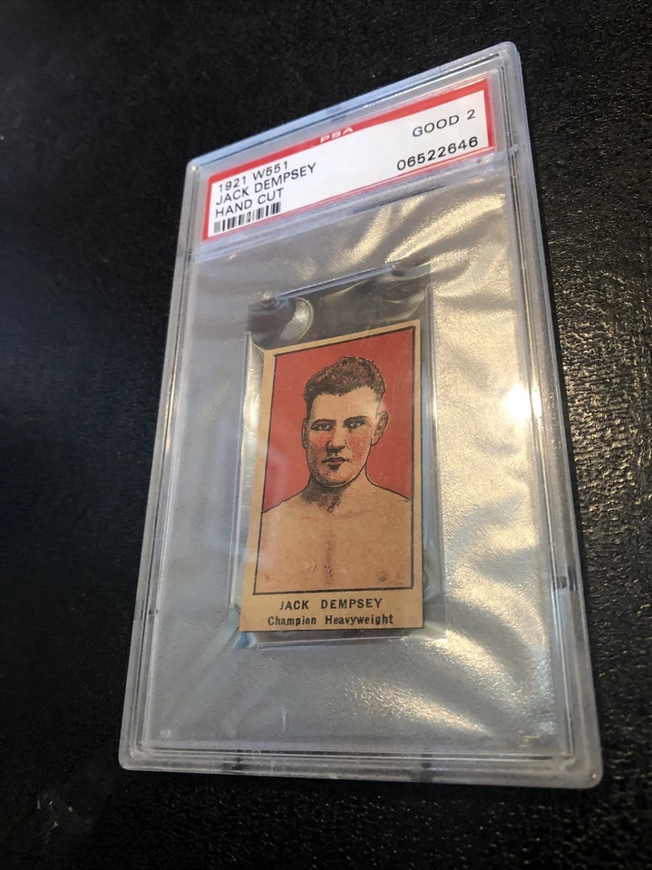 1921 W551 HAND CUT JACK DEMPSEY HOF POP 5 PSA 2 Good A3237999-646 Boxing Great - Image 2 of 3