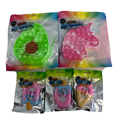 Top Trenz Fidget Hand Activity 5-PACK NEW/Open (See pics for what's included)