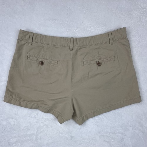 Gap Womens Shorts Sz 8R Khaki Tan Cotton Flat Front Chino 3” Inseam Side Pockets - Picture 8 of 9