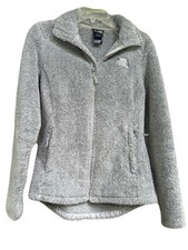 The North Face Women  s Full Zip Gray Fleece Jacket Size S/P Warm Cozy Fall