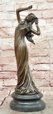 Signed Cesaro Mother Nature Genuine Bronze Sculpture Elegant Home Décor Sale