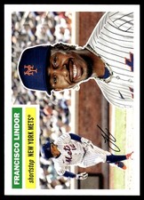 Francisco Lindor 2023 Topps Archives #42 New York Mets FREE SHIP AutographDen