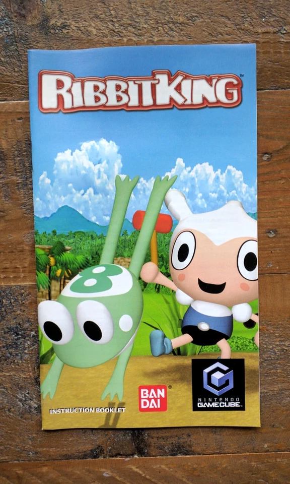 ✹ Ribbit King MANUAL & INSERTS ONLY ✹ NINTENDO GAMECUBE GAME ✹ USA Version - Image 3 of 4