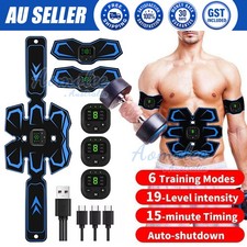 Wireless EMS Muscle Stimulator Toner Abdominal ABS Trainer Body Fitness Massager